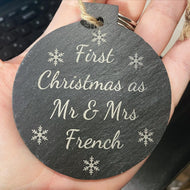 Slate Christmas Decorations