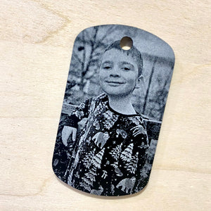Engraved Metal Keychain Tags