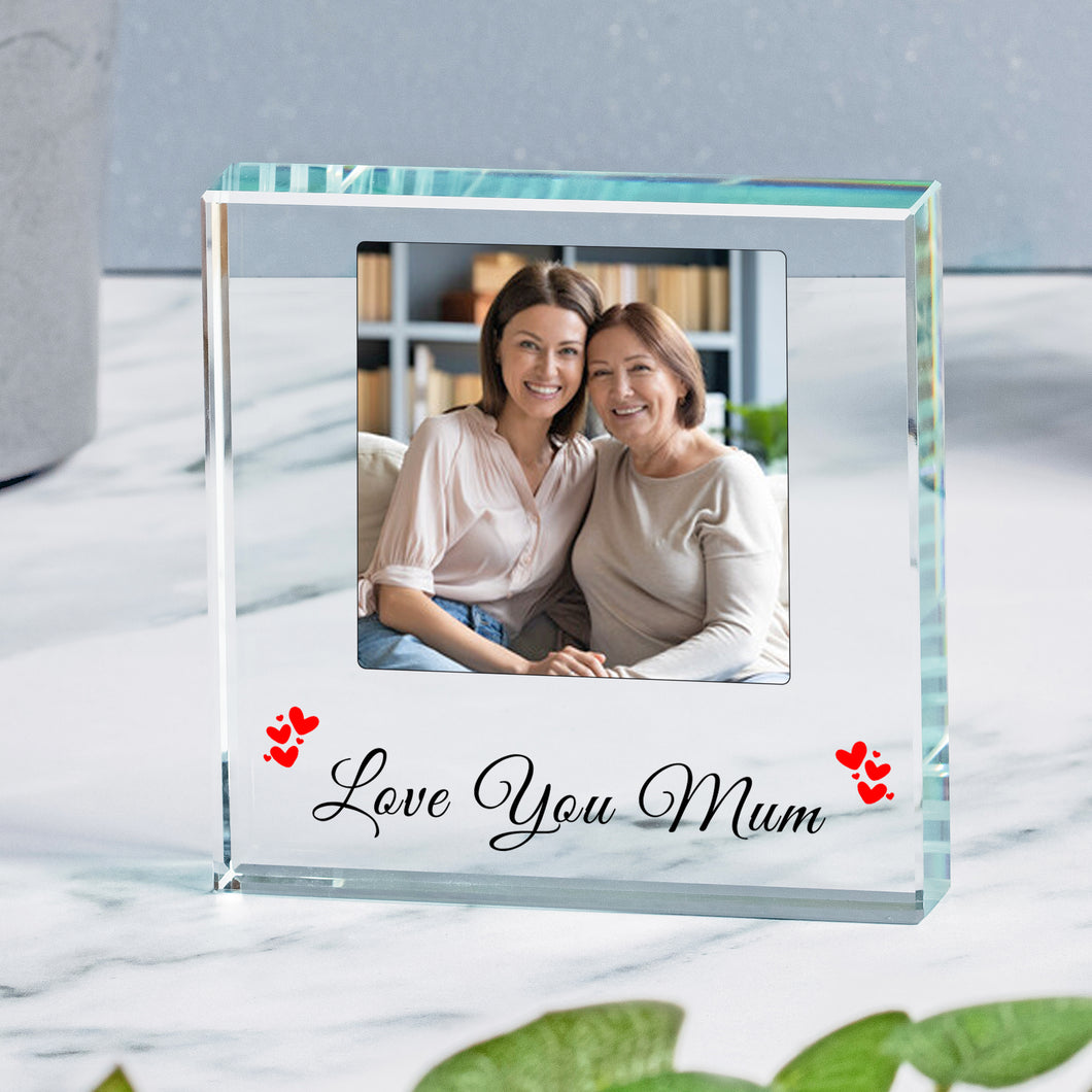 Love You Mum - Glass Token