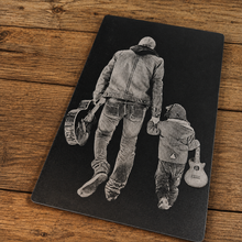 Load image into Gallery viewer, Engraved Black Metal Wallet Card