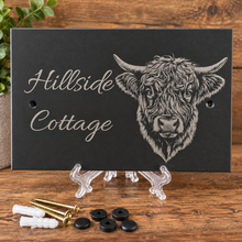 Load image into Gallery viewer, Personalised Engraved Slate House Plaques