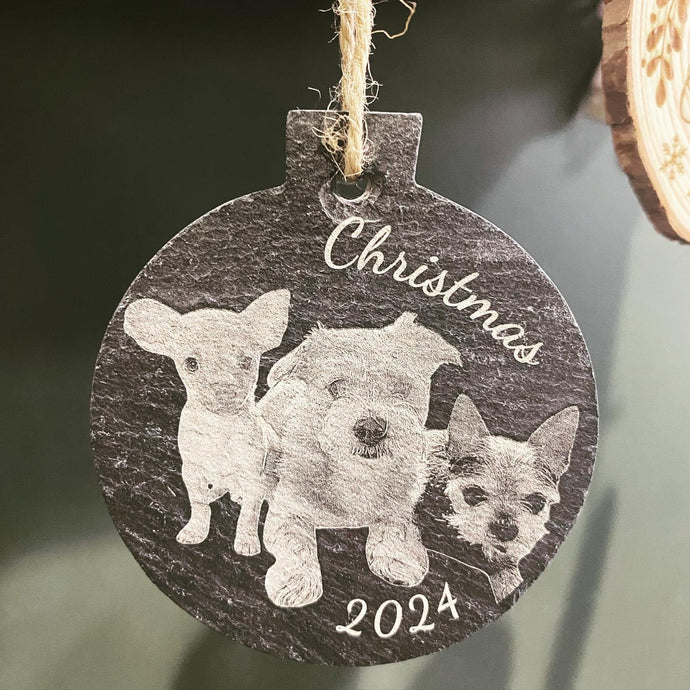 Slate Christmas Decorations