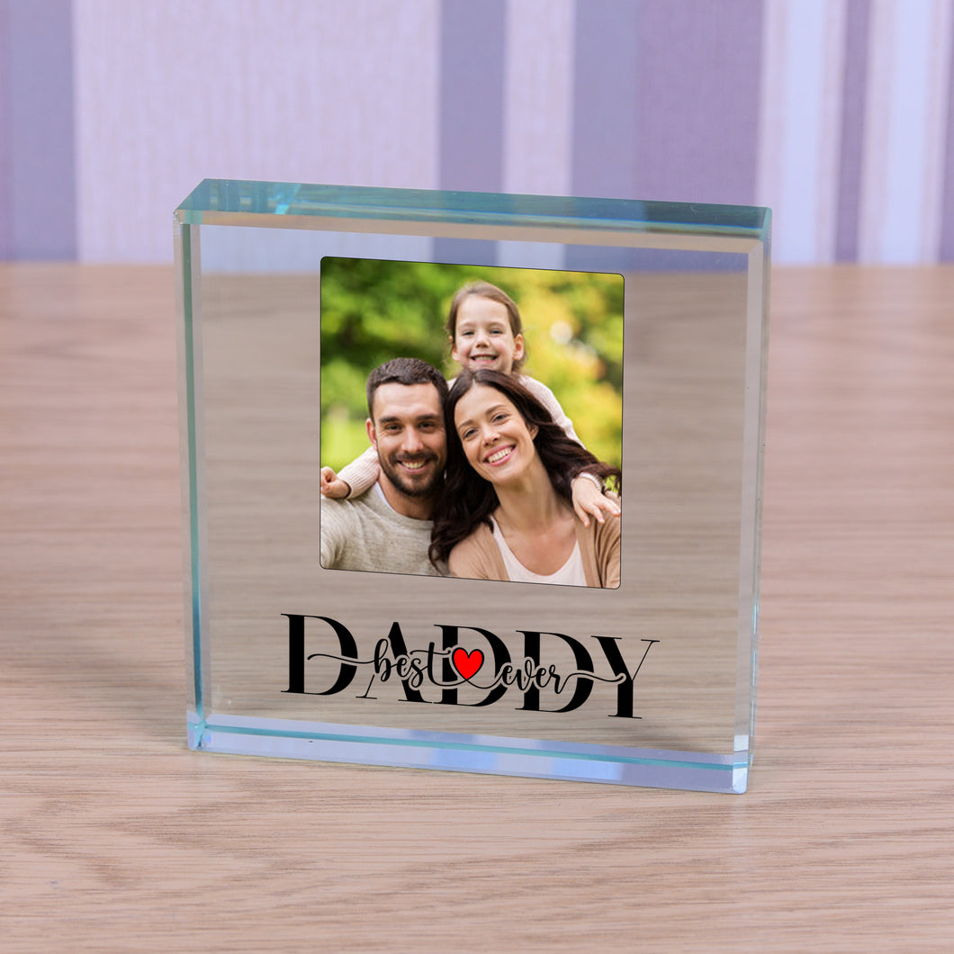 Best Ever Dad/Daddy Glass Token