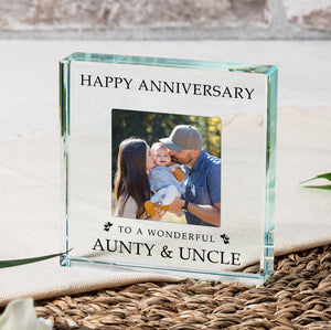 Happy Anniversary Glass Token