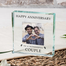 Load image into Gallery viewer, Happy Anniversary Glass Token