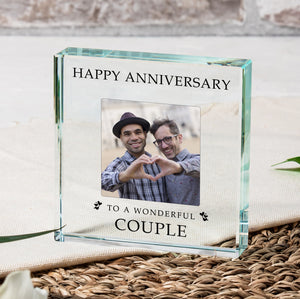 Happy Anniversary Glass Token