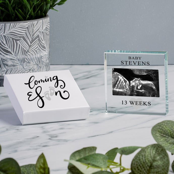 New Baby Coming soon - Glass Token