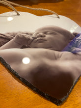 Load image into Gallery viewer, Hanging Heart Photo Slate