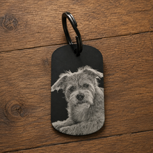 Load image into Gallery viewer, Engraved Metal Keychain Tags