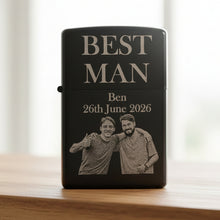 Load image into Gallery viewer, Zippo Style Engraved Black Lighters