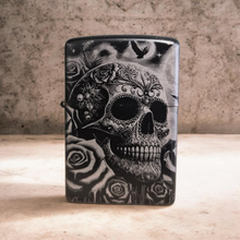 Load image into Gallery viewer, Zippo Style Engraved Black Lighters