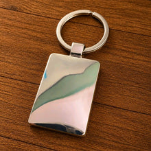 Load image into Gallery viewer, Engraved Metal Keyring - any photo or text personalised