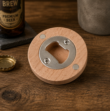 Load image into Gallery viewer, Wooden Magnet Bottle Opener- Personalised