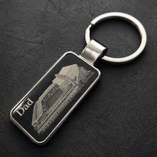 Load image into Gallery viewer, Any stadium Engraved Metal keyring