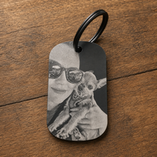 Load image into Gallery viewer, Engraved Metal Keychain Tags