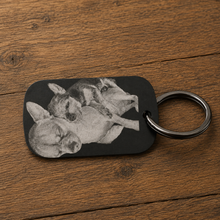 Load image into Gallery viewer, Engraved Metal Keychain Tags