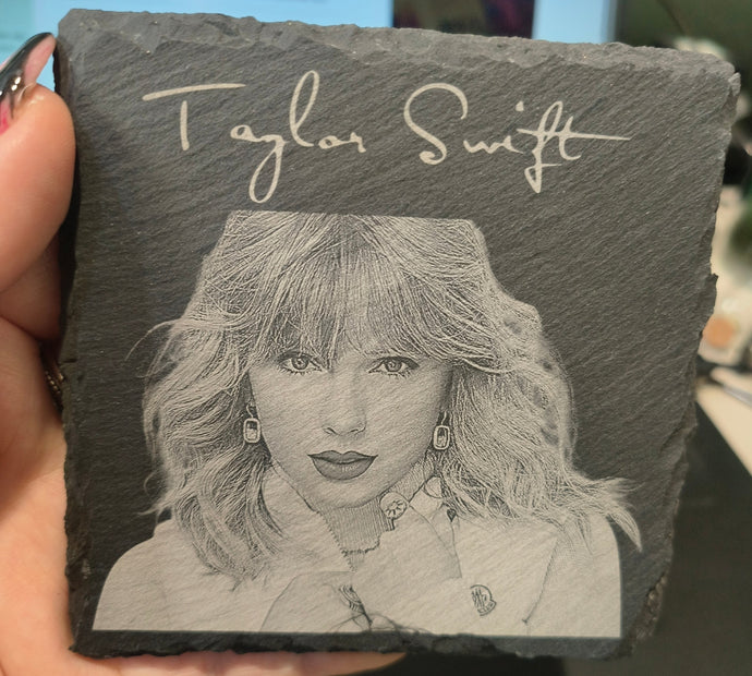 Taylor Swift Engraved slate coaster