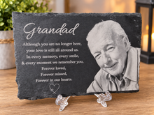 Load image into Gallery viewer, Personalsied Memorial Slate 20x10cm with stand